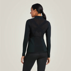 Ascent 1/4 Zip Baselayer Women - BLACK