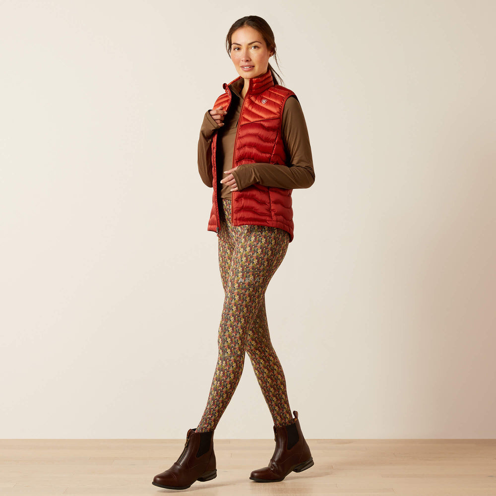 Ideal Down Vest Women - IRIDESCENT RED OCHRE/BURNT BRI