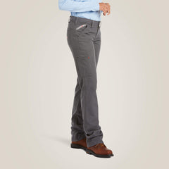FR Stretch DuraLight Canvas Stackable Straight Leg Pant Women - IRON GREY