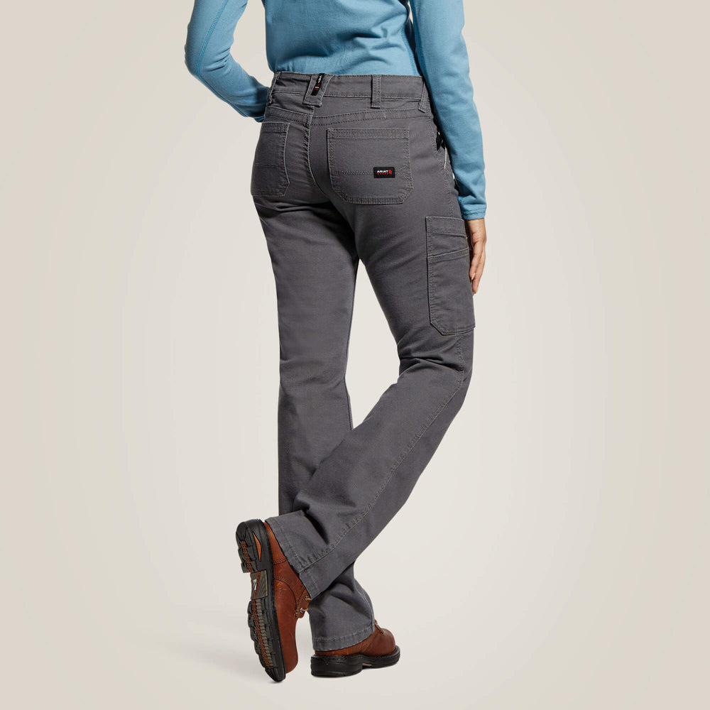 FR Stretch DuraLight Canvas Stackable Straight Leg Pant Women - IRON GREY