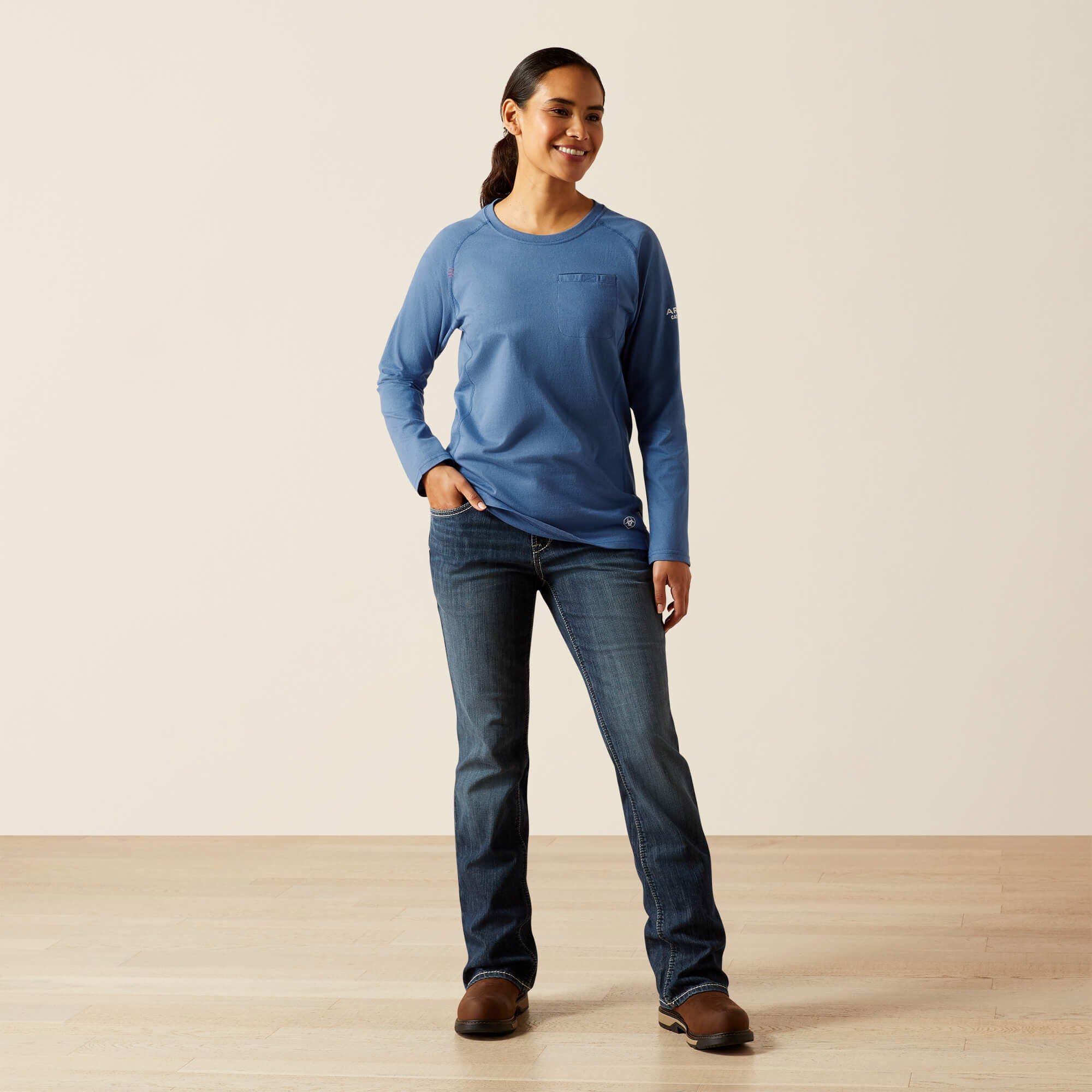 FR Air Crew T-Shirt Women - MEDIUM BLUE