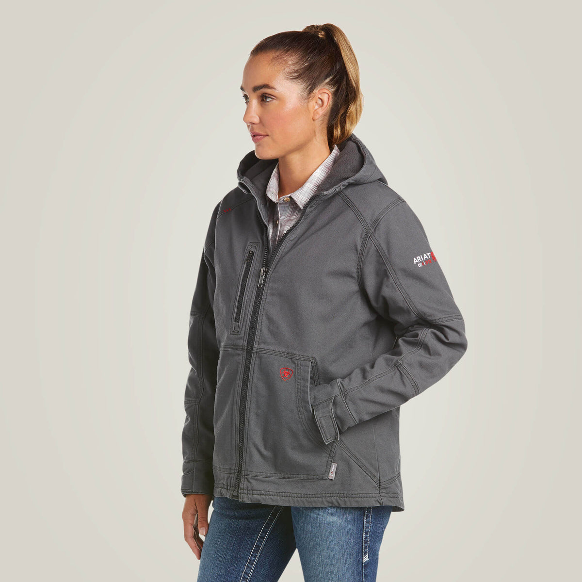 FR DuraLight Cordura Canvas Jacket Women - IRON GREY
