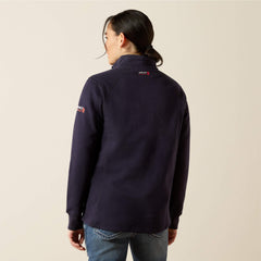 FR Rev 1/4 Zip Top Women - NAVY