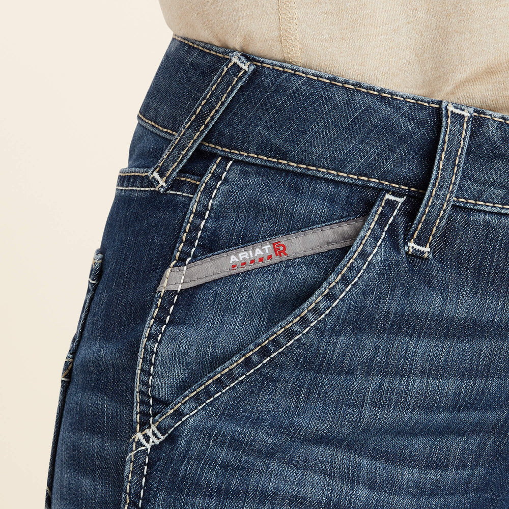 FR Perfect Rise DuraLight Stretch Cell Phone Pocket Straight Jean Women - LAZULI
