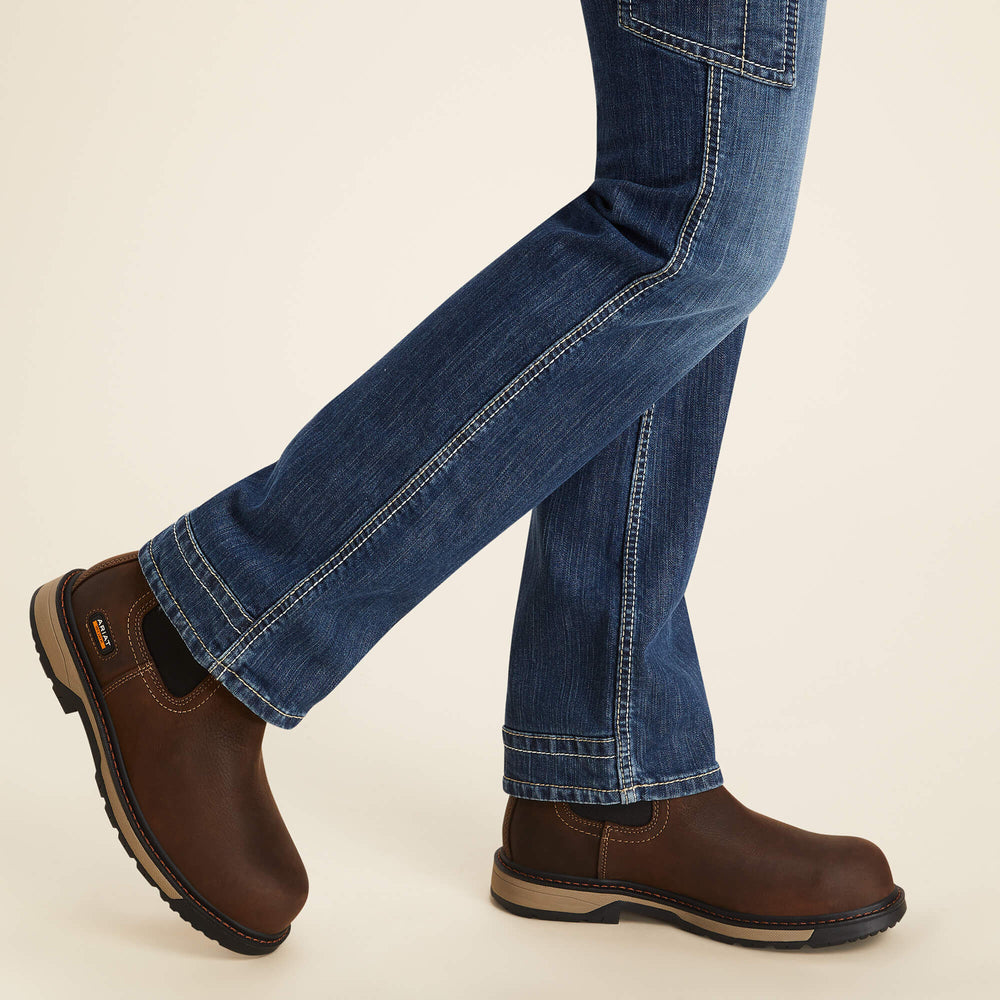 FR Perfect Rise DuraLight Stretch Cell Phone Pocket Straight Jean Women - LAZULI