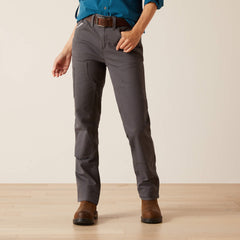 Rebar PR DuraStretch Made Tough Double Front Straight Pant Women - REBAR GREY
