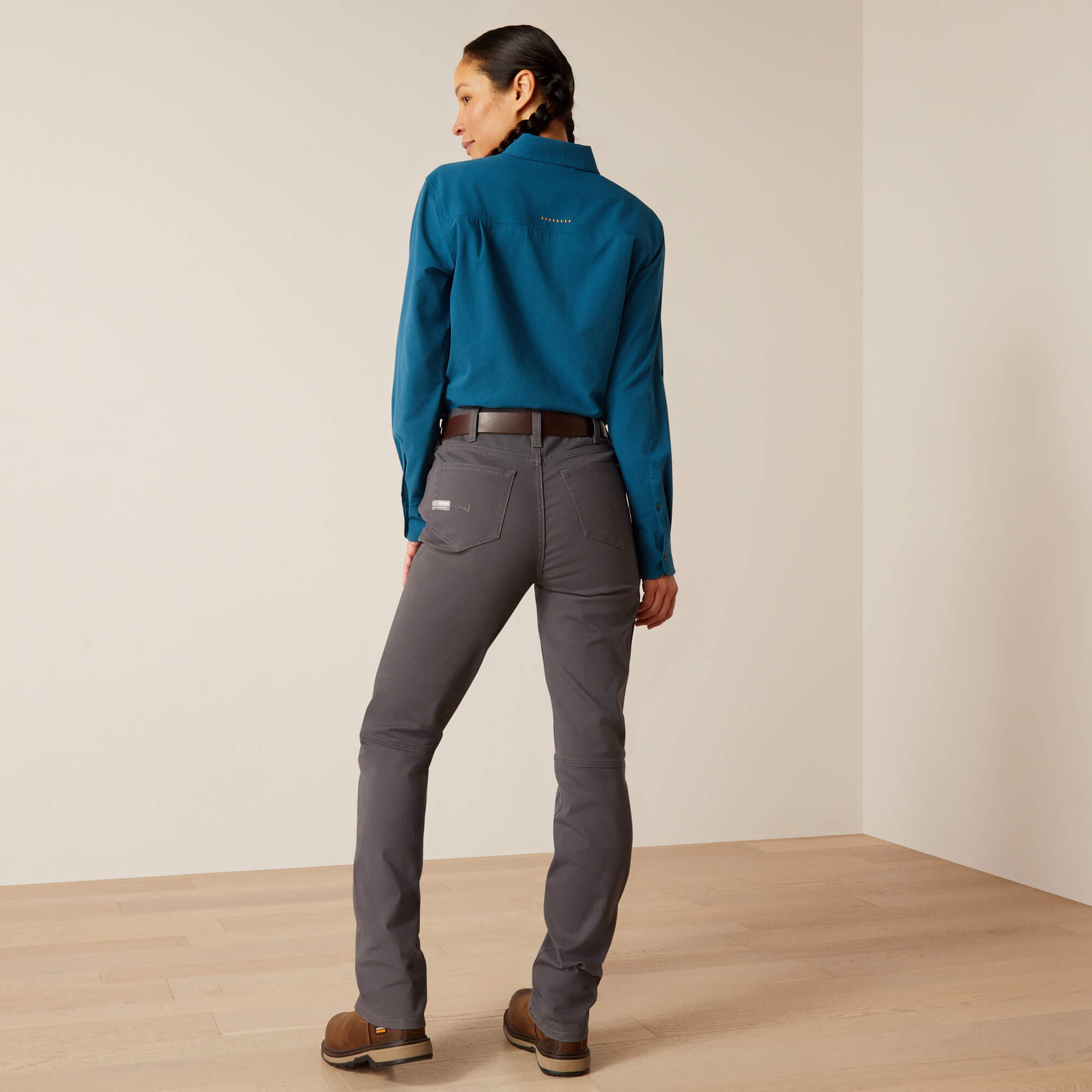 Rebar PR DuraStretch Made Tough Double Front Straight Pant Women - REBAR GREY