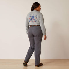 Rebar PR DuraStretch Made Tough Double Front Straight Pant Women - REBAR GREY