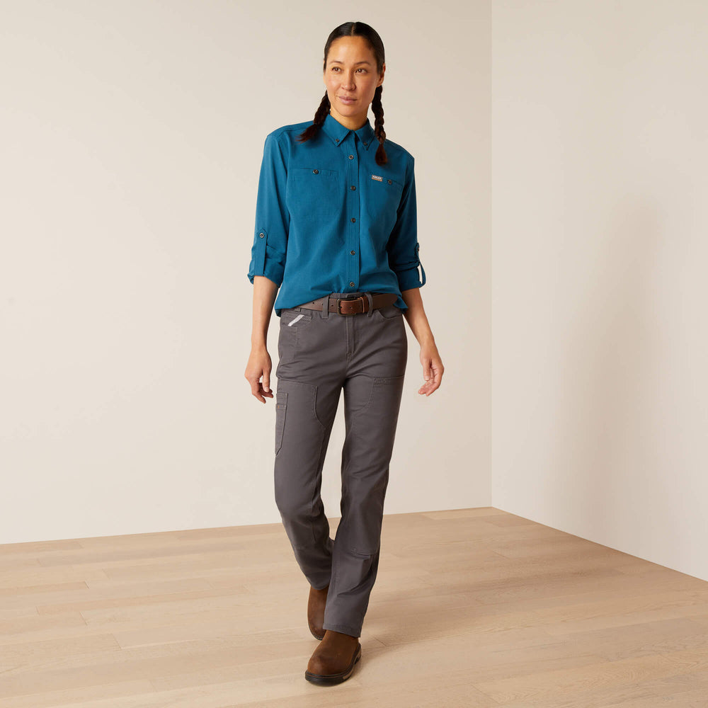Rebar PR DuraStretch Made Tough Double Front Straight Pant Women - REBAR GREY