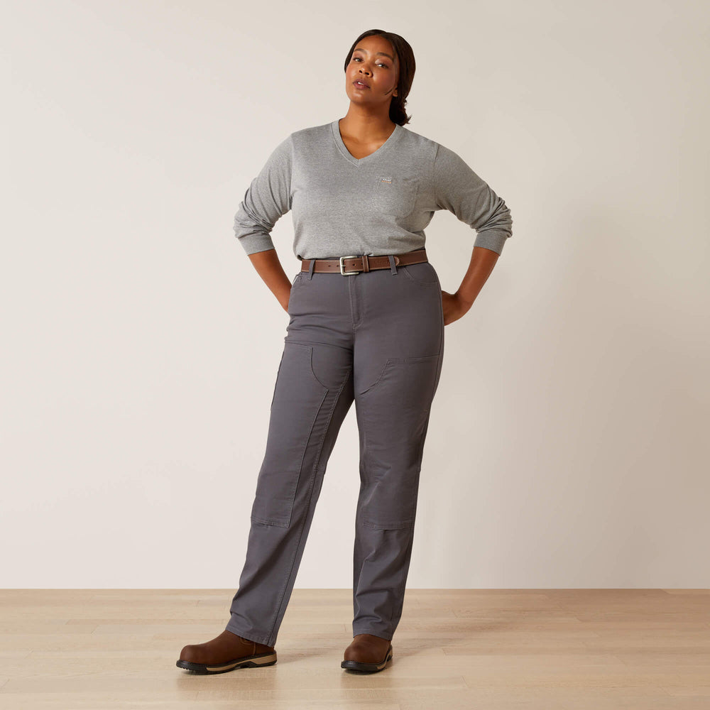Rebar PR DuraStretch Made Tough Double Front Straight Pant Women - REBAR GREY