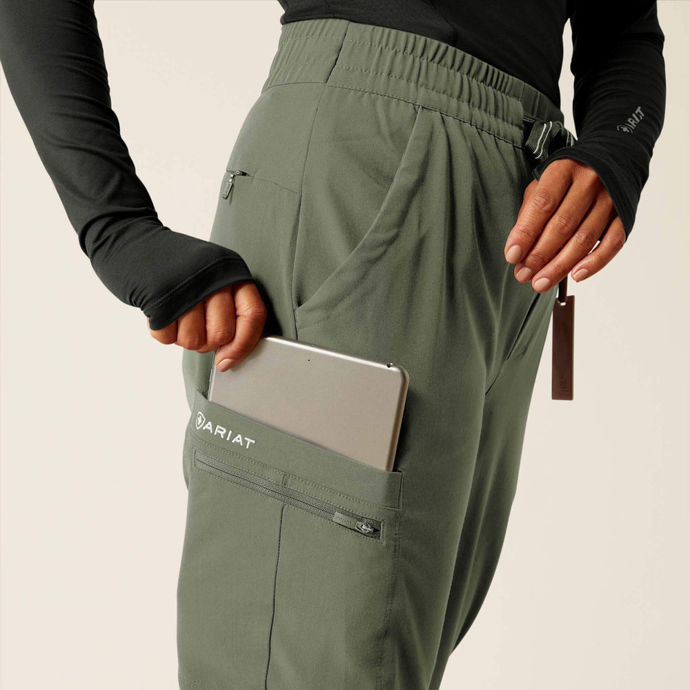 Blackwell Cargo Stretch Jogger Scrub Pant Women - OLIVE HEATHER