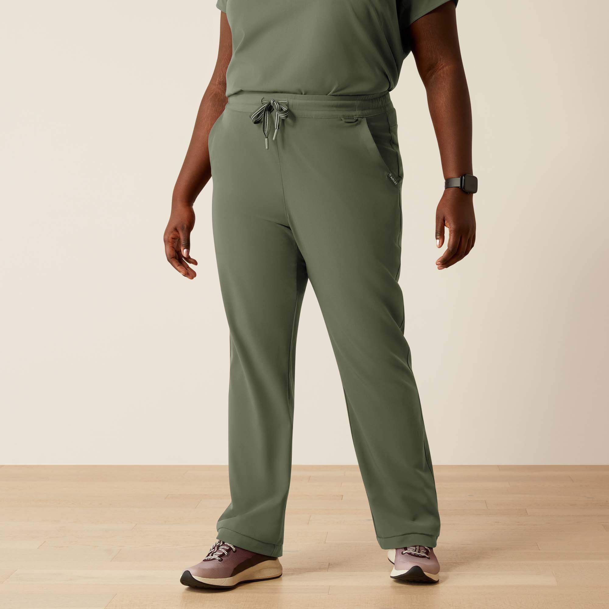 Nightingale Utility Stretch Scrub Pant Women - OLIVE HEATHER