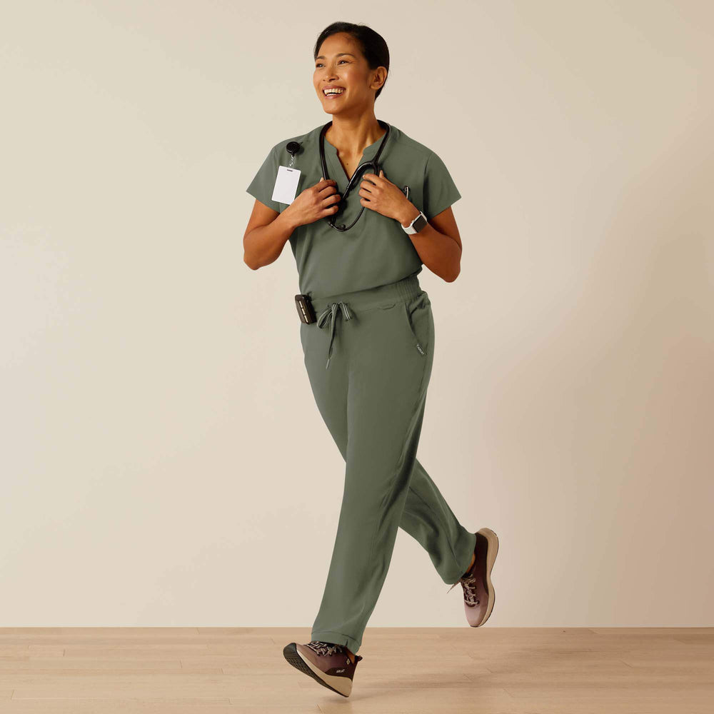 Nightingale Utility Stretch Scrub Pant Women - OLIVE HEATHER