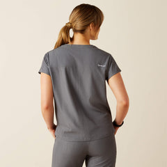 Eliza Fashion Scrub Top Women - CHARCOAL GREY