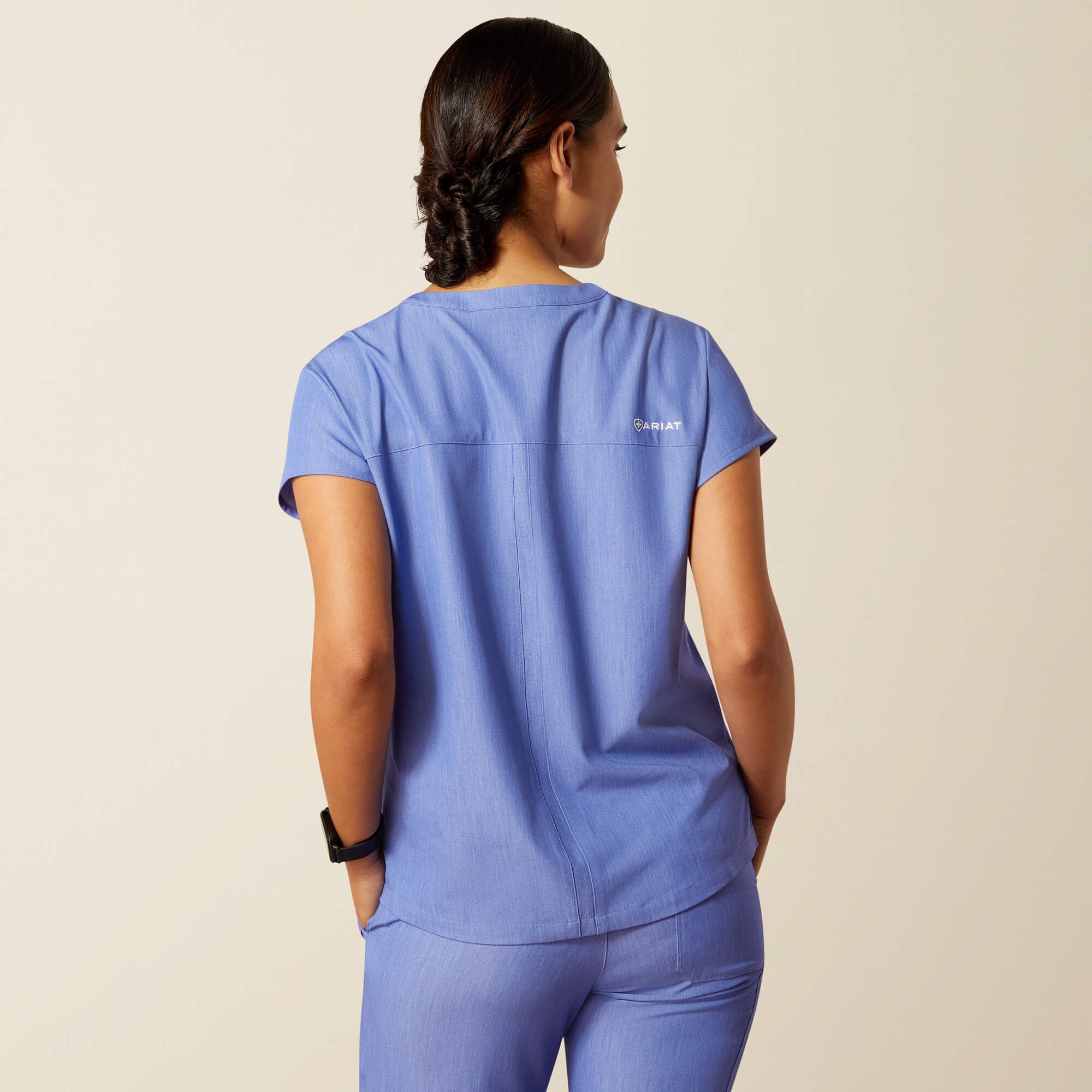 Eliza Fashion Scrub Top Women - CORNFLOWER BLUE