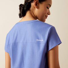 Eliza Fashion Scrub Top Women - CORNFLOWER BLUE