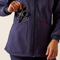 Rosalyn Utility Scrub Jacket Women - NAVY