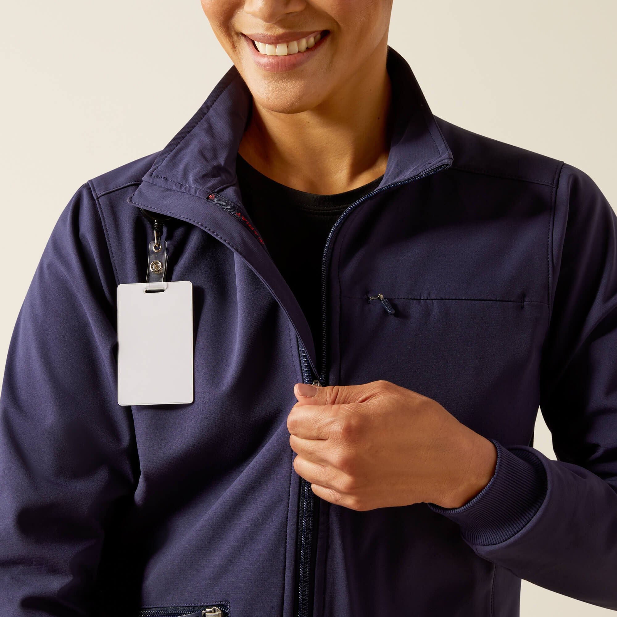 Rosalyn Utility Scrub Jacket Women - NAVY
