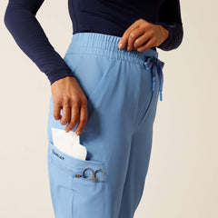 Blackwell Cargo Stretch Jogger Scrub Pant Women - LIGHT BLUE HEATHER