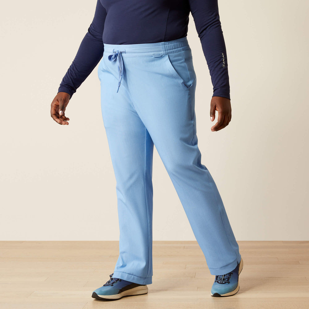 Nightingale Utility Stretch Scrub Pant Women - LIGHT BLUE HEATHER