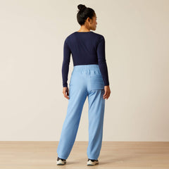 Nightingale Utility Stretch Scrub Pant Women - LIGHT BLUE HEATHER