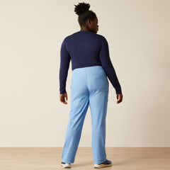 Nightingale Utility Stretch Scrub Pant Women - LIGHT BLUE HEATHER