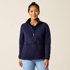 Sina Fleece Scrub Jacket Women - NAVY