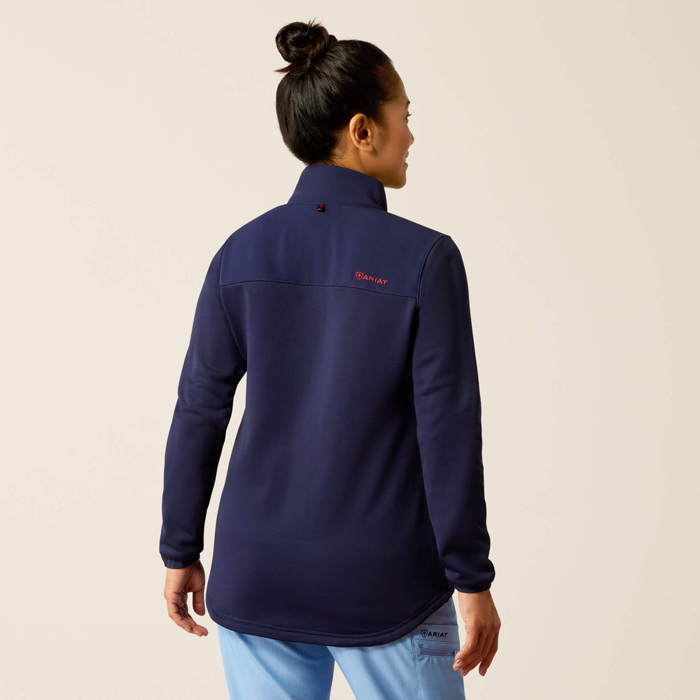 Sina Fleece Scrub Jacket Women - NAVY