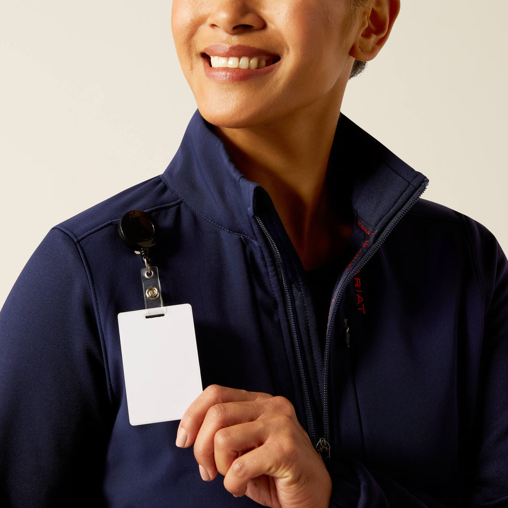 Sina Fleece Scrub Jacket Women - NAVY