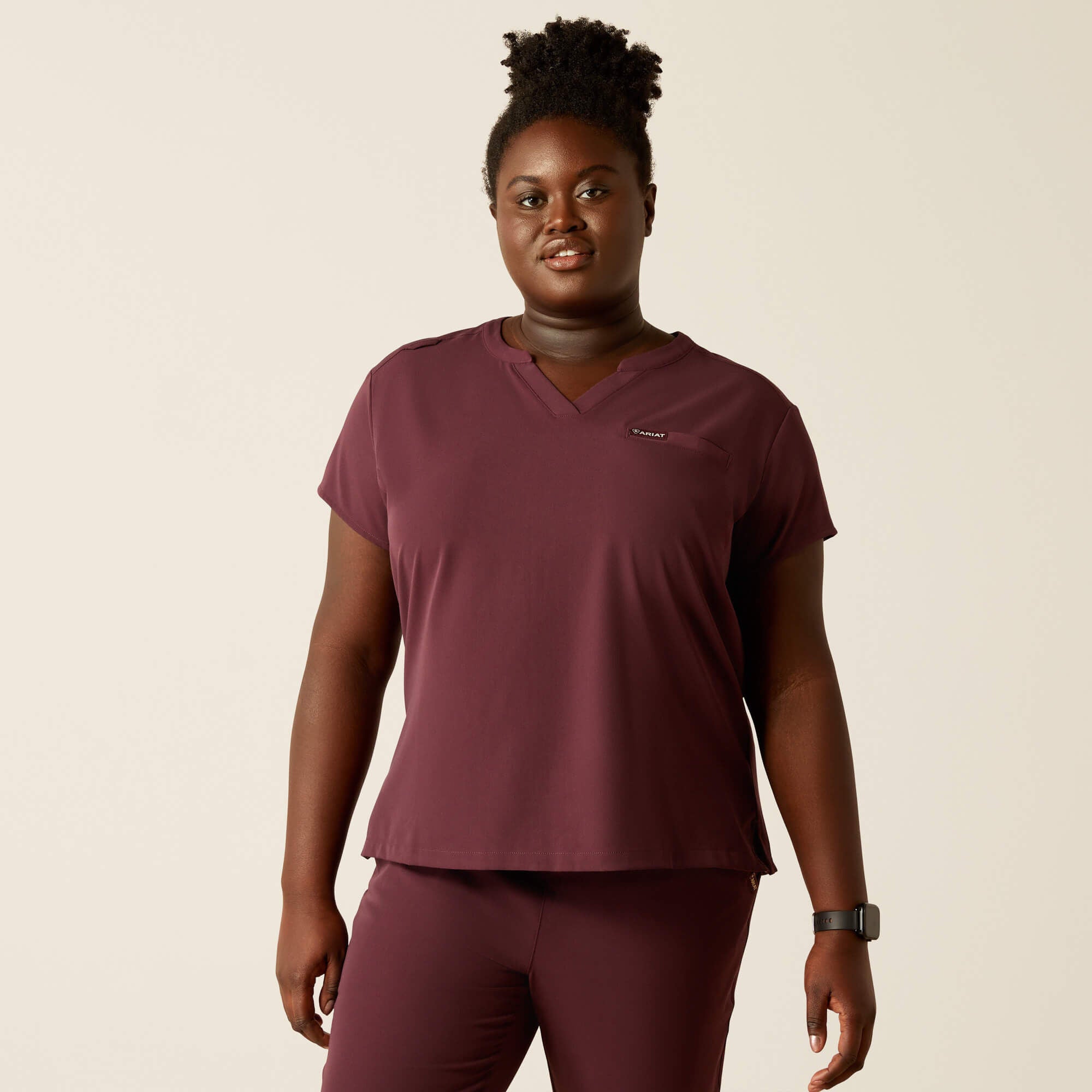Eliza Fashion Scrub Top Women - WINETASTING