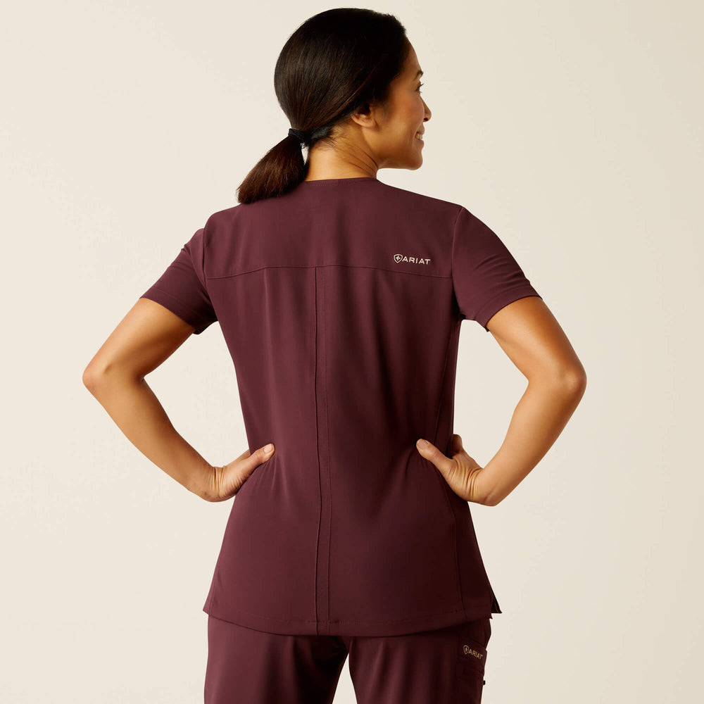 Clara 6 Pocket Scrub Top Women - WINETASTING
