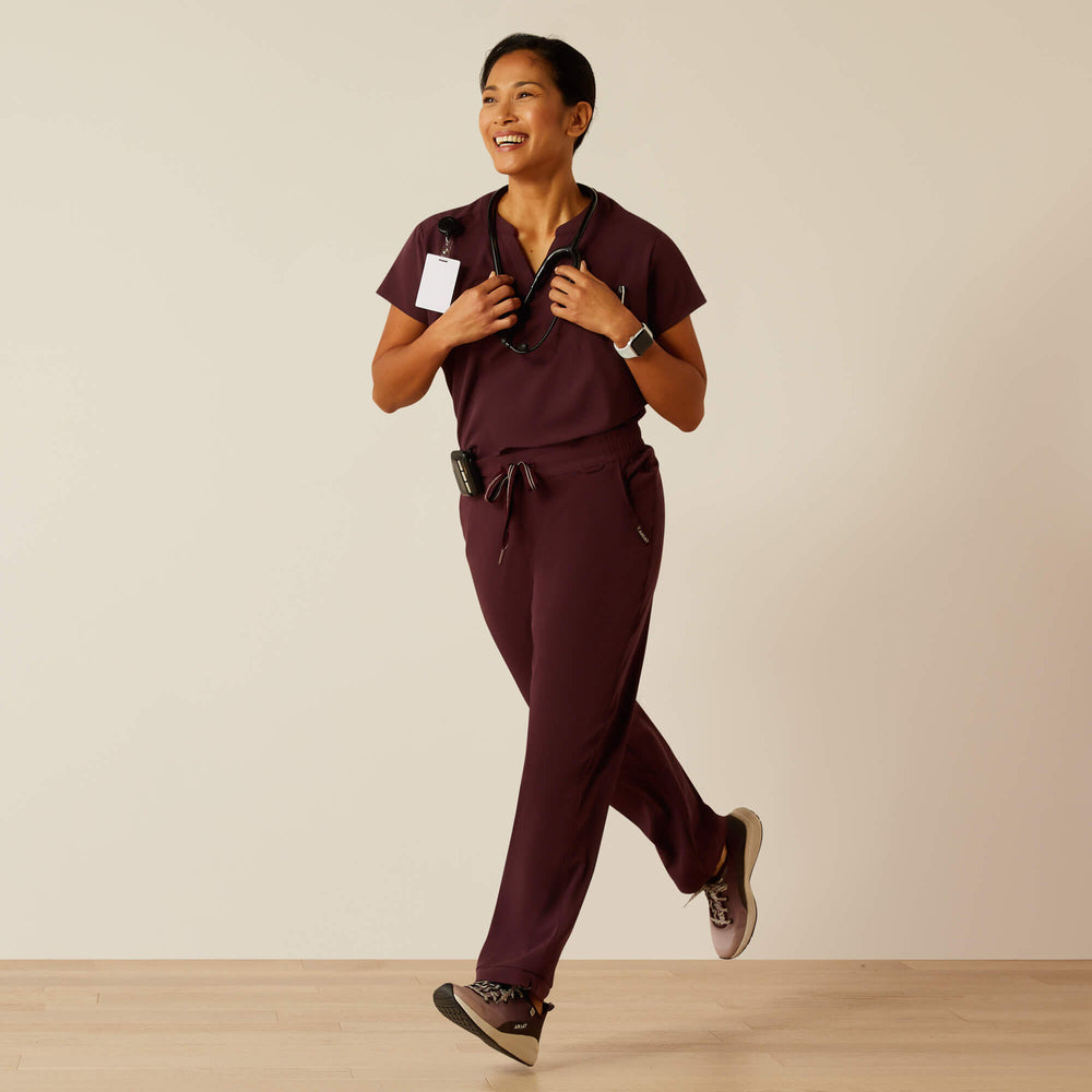 Nightingale Utility Stretch Scrub Pant Women - WINETASTING