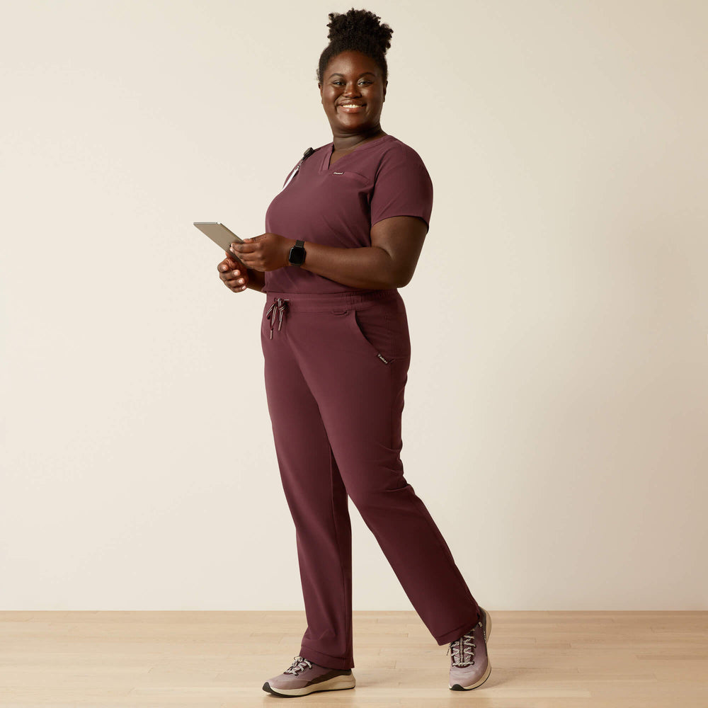 Nightingale Utility Stretch Scrub Pant Women - WINETASTING