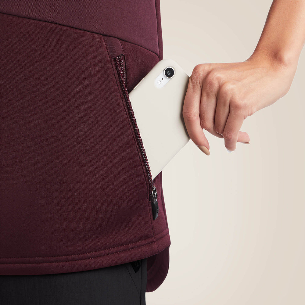 Sina Fleece Scrub Vest Women - WINETASTING