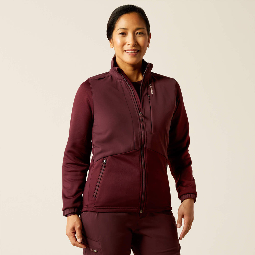 Sina Fleece Scrub Jacket Women - WINETASTING