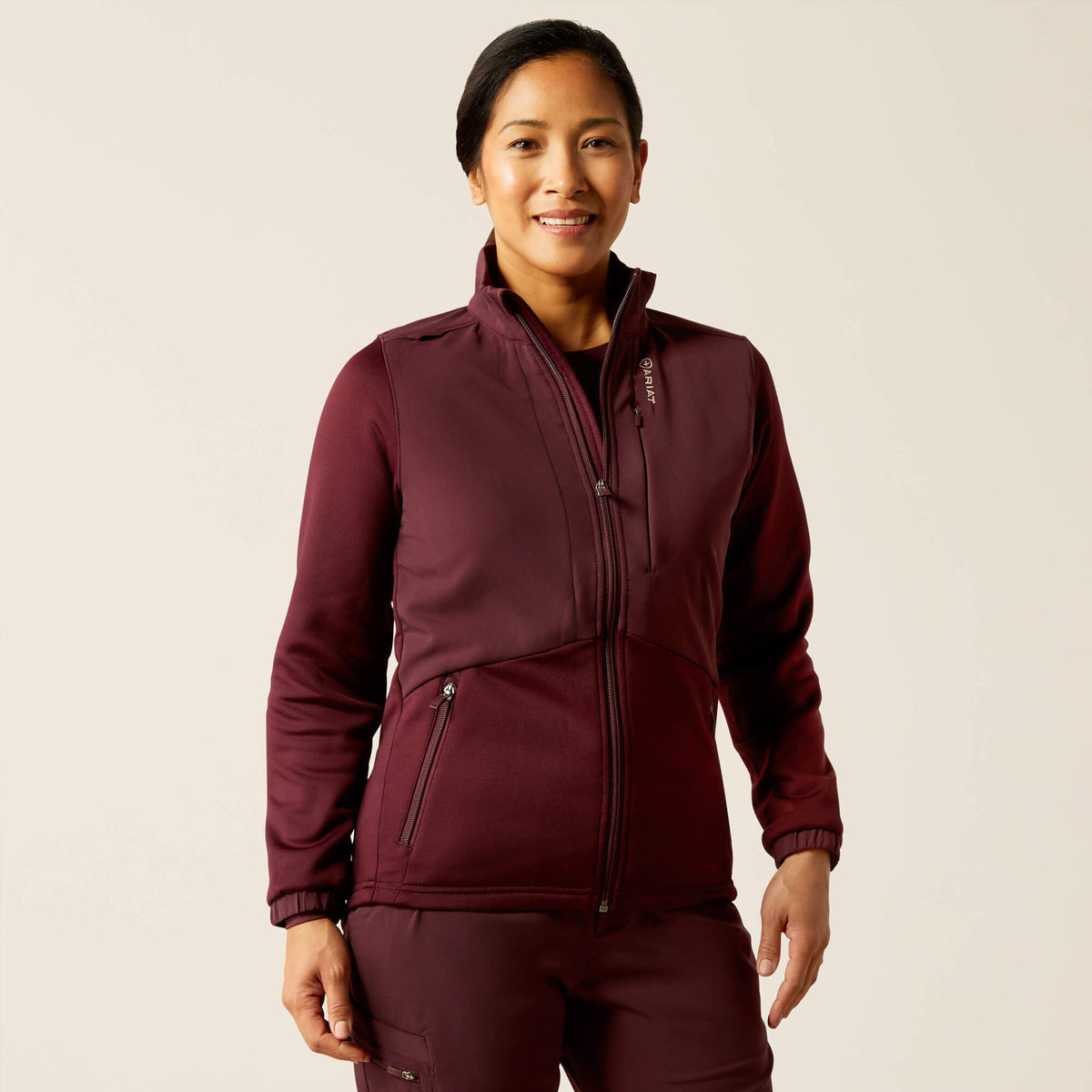 Sina Fleece Scrub Jacket Women - WINETASTING