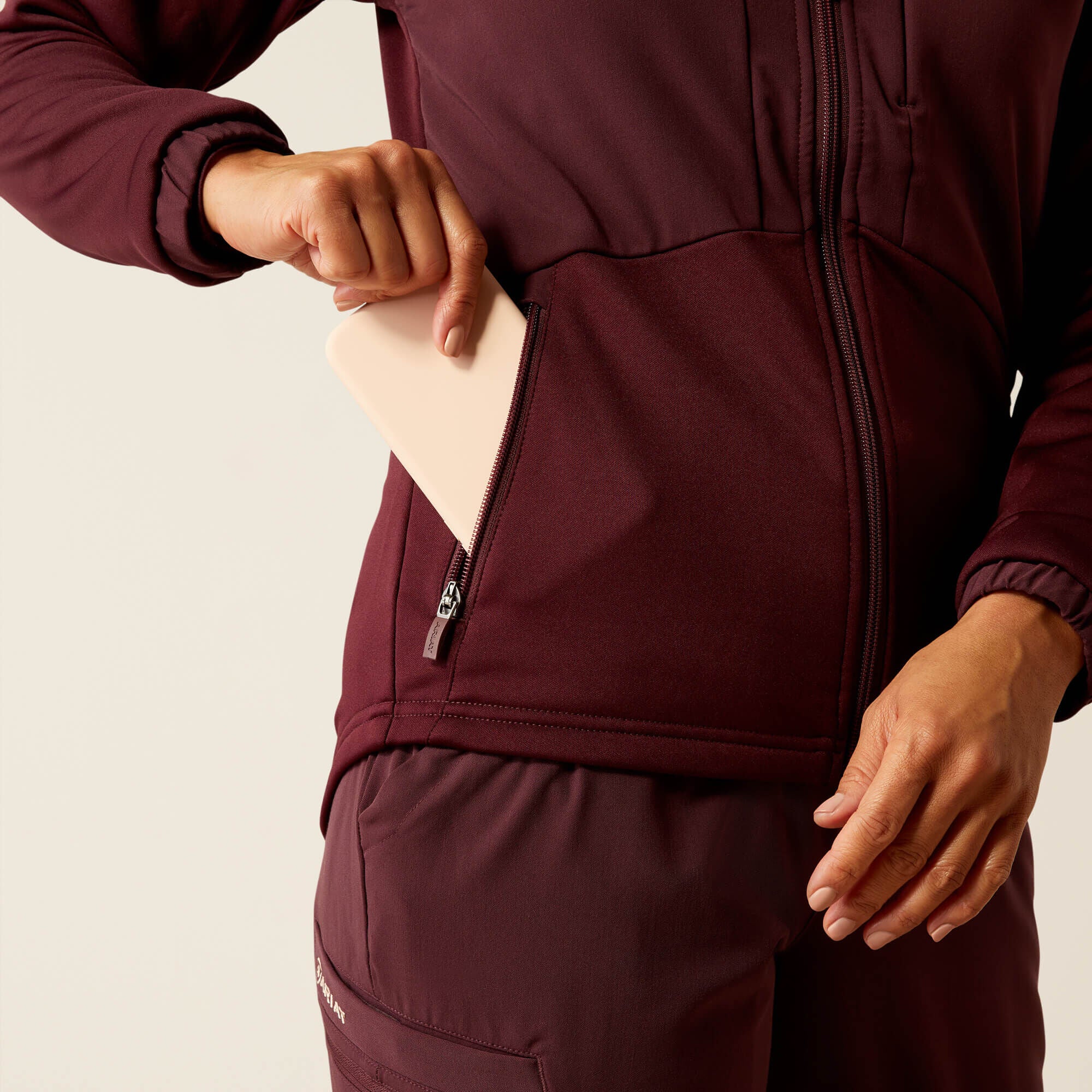 Sina Fleece Scrub Jacket Women - WINETASTING