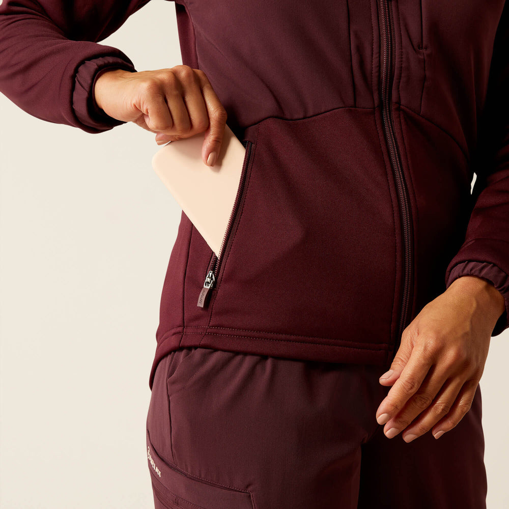 Sina Fleece Scrub Jacket Women - WINETASTING
