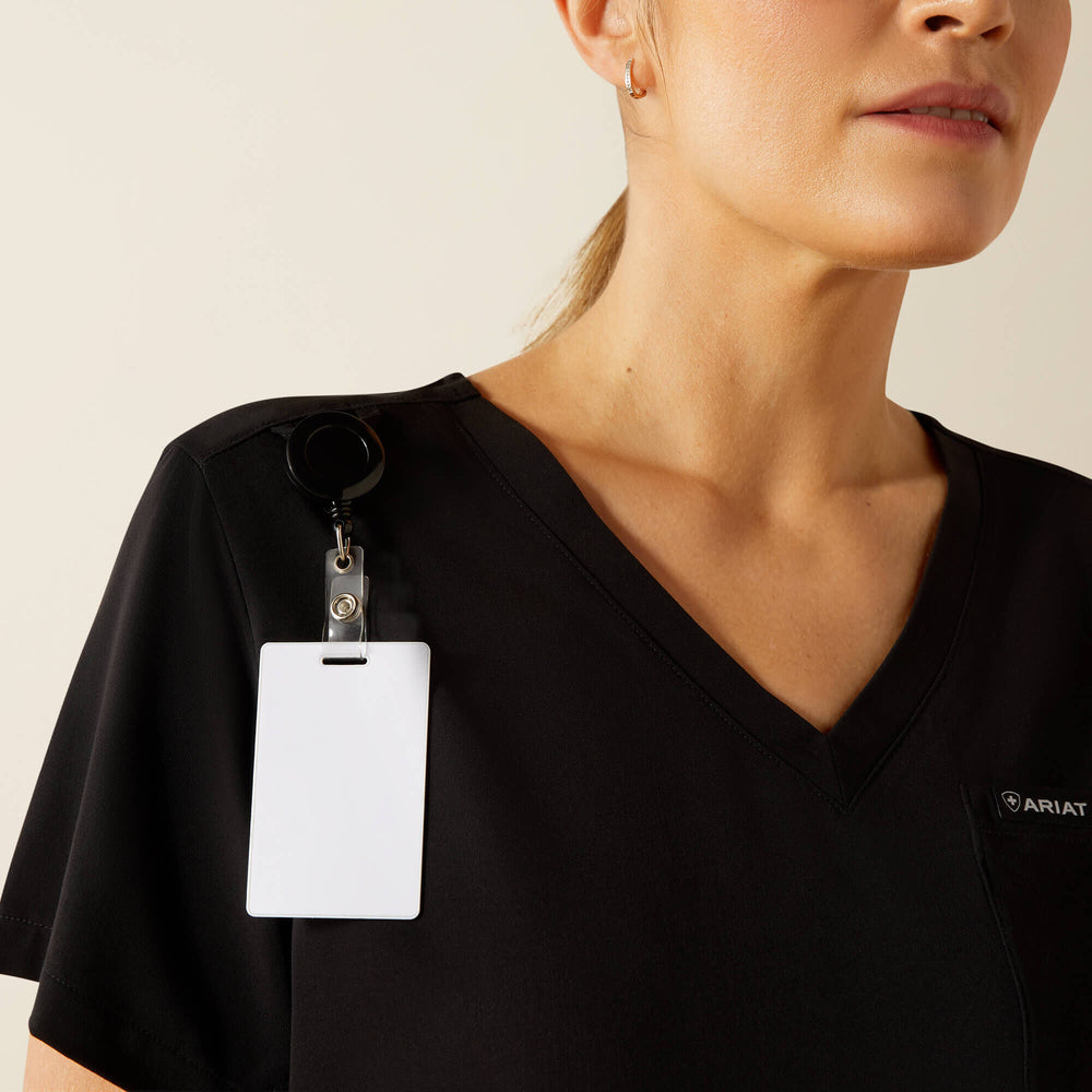 Beth Basic Scrub Top Women - BLACK