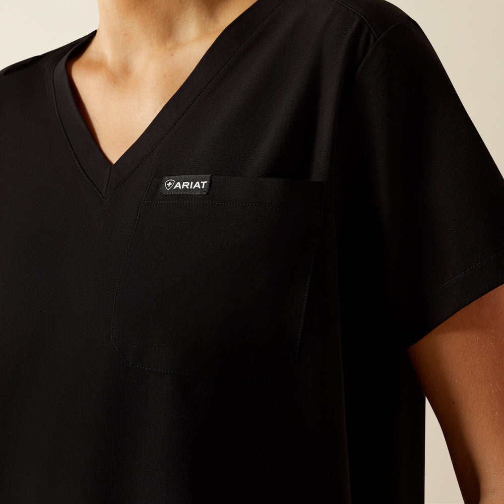 Beth Basic Scrub Top Women - BLACK