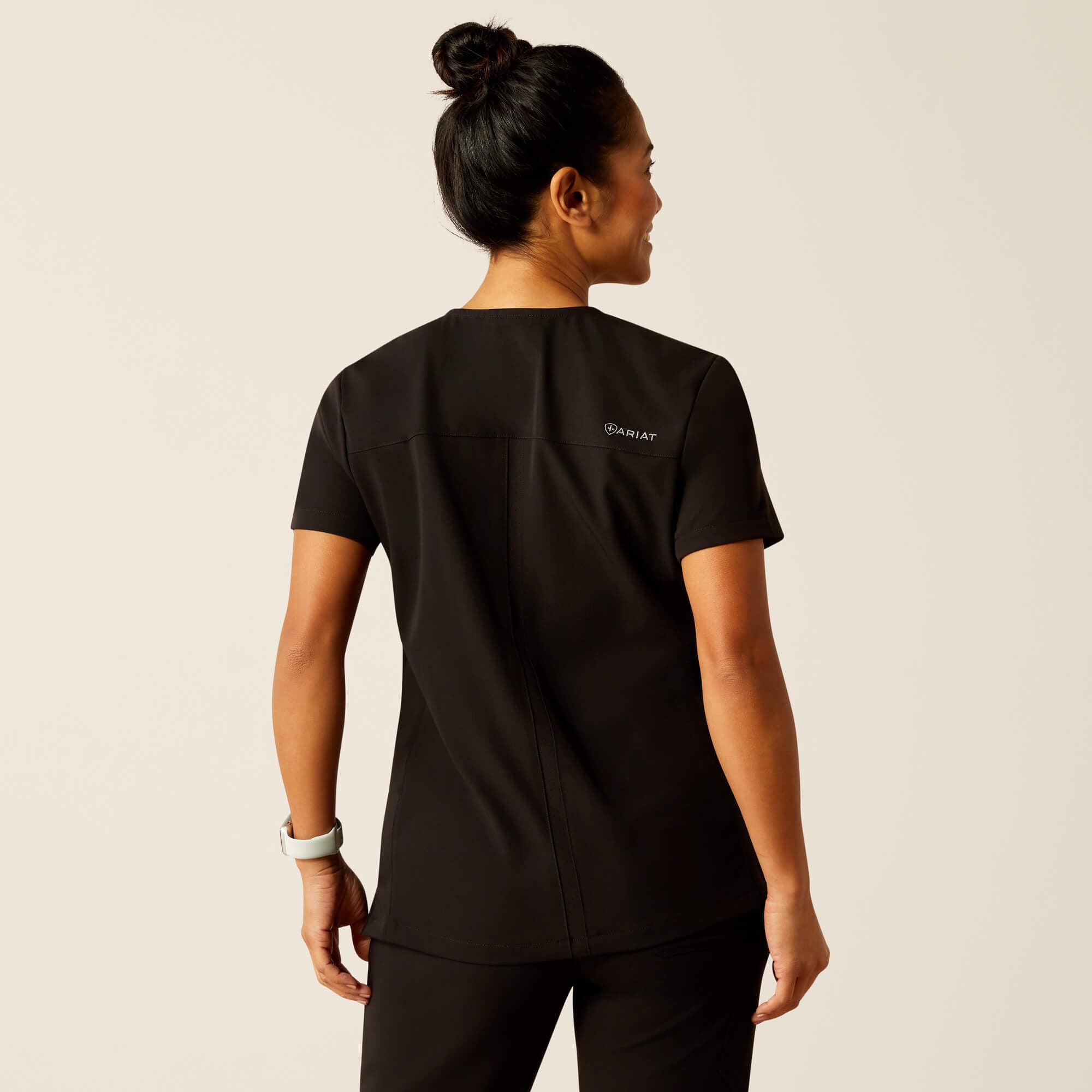 Clara 6 Pocket Scrub Top Women - BLACK