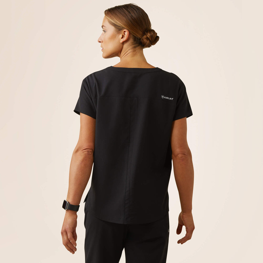 Eliza Fashion Scrub Top Women - BLACK