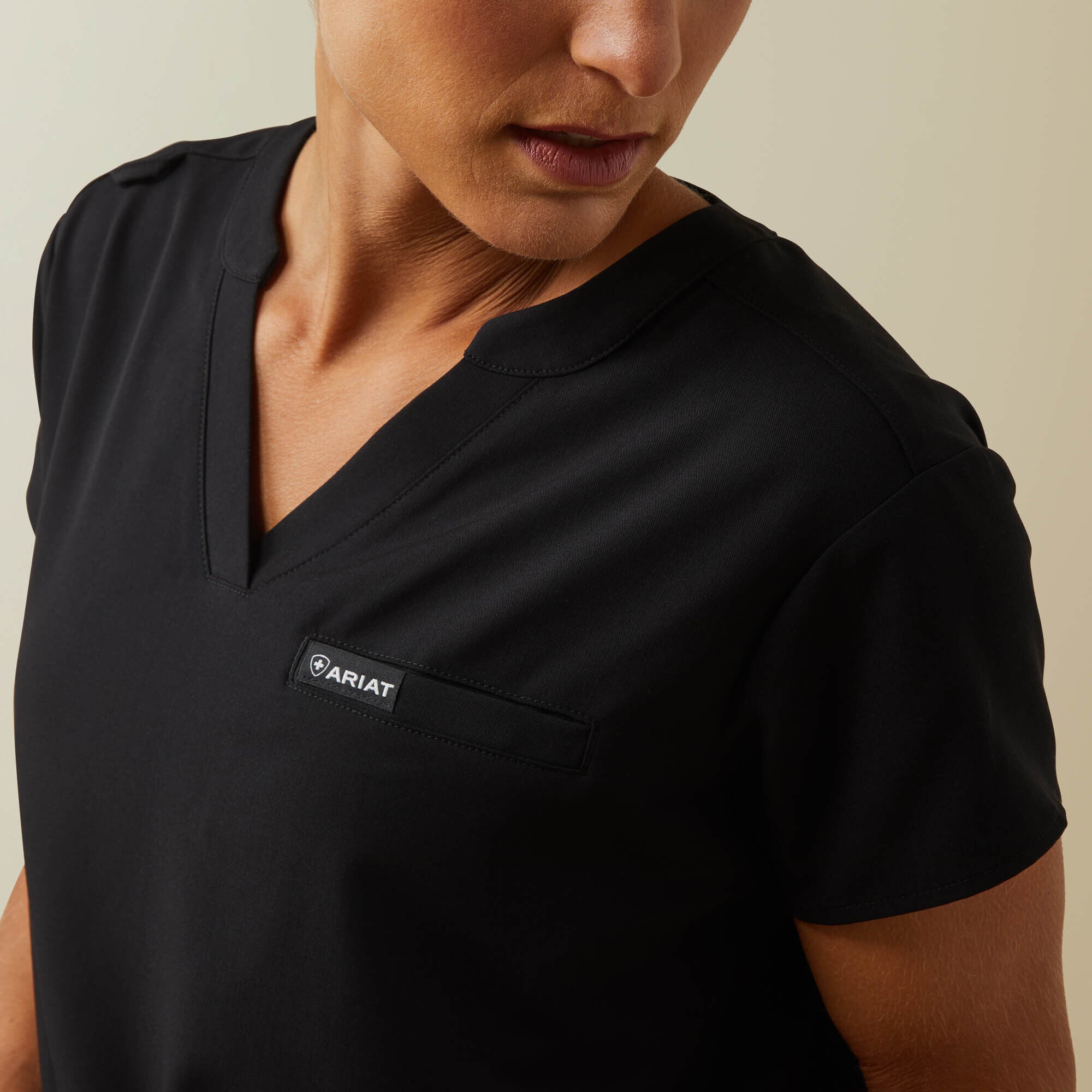 Eliza Fashion Scrub Top Women - BLACK