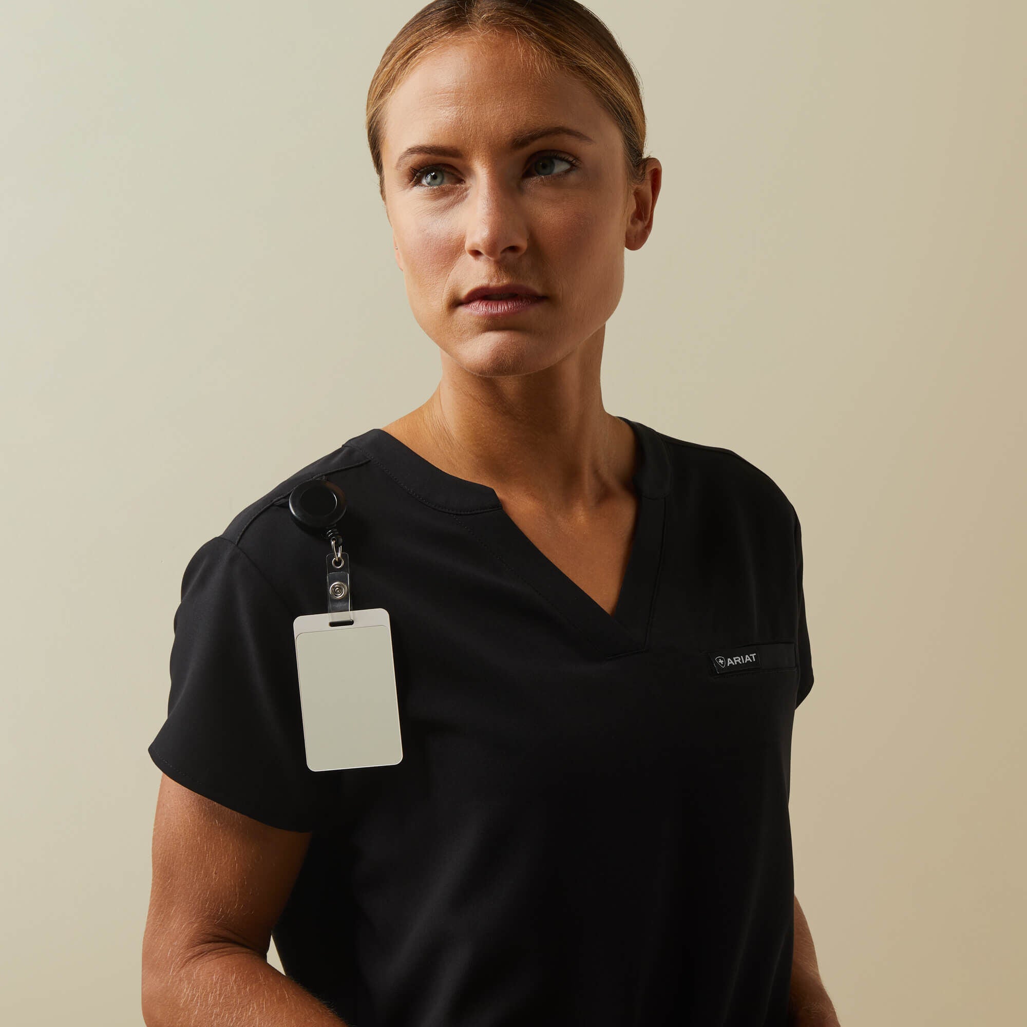 Eliza Fashion Scrub Top Women - BLACK