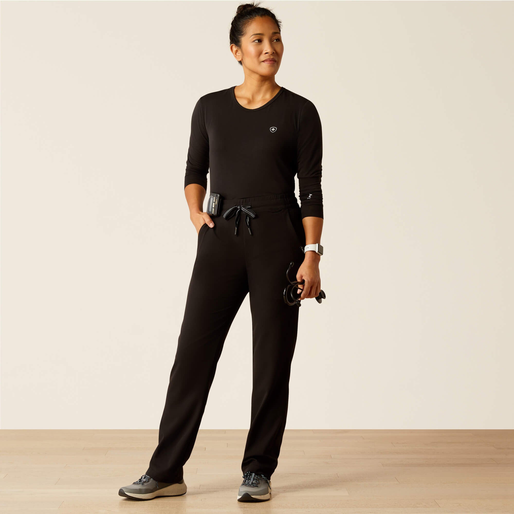 Nightingale Utility Stretch Scrub Pant Women - BLACK