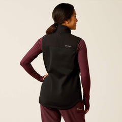 Sina Fleece Scrub Vest Women - BLACK