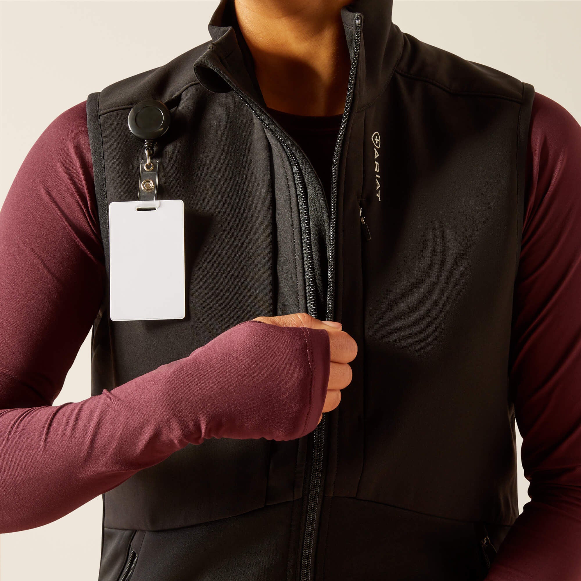 Sina Fleece Scrub Vest Women - BLACK