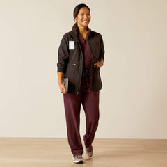 Rosalyn Utility Scrub Jacket Women - BLACK