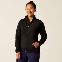 Sina Fleece Scrub Jacket Women - BLACK