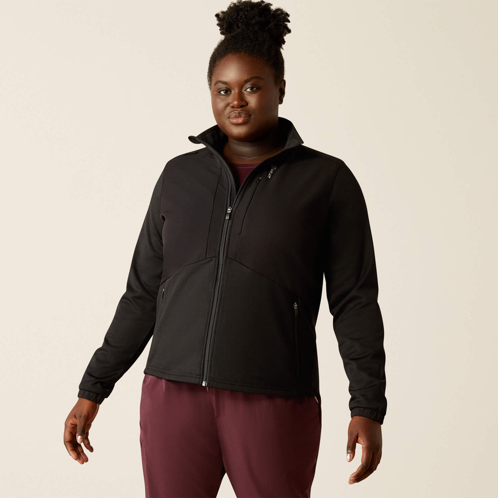 Sina Fleece Scrub Jacket Women - BLACK